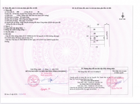 Bán đất 590 Triệu 6x20m Đường bê tông 7m tại Đạ Ròn Thạnh Mỹ Đơn Dương Lâm Đồng