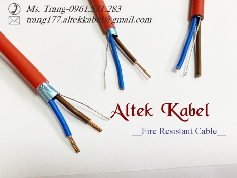 Cáp chống cháy chống nhiễu 2x1.0 Altek Kabel vỏ LSZH
