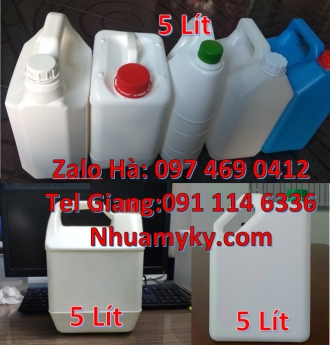 Can nhựa 2 lít có vòi ấn đựng thuốc thủy sản Can gia sỉ, Can 1 lít đựng axit, Can 1l quay, can 2l vò