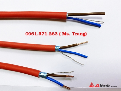 Cáp chống cháy chống nhiễu 2x1.0 Altek Kabel vỏ LSZH