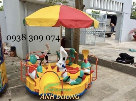 Đu quay mầm non, mâm xoay mẫu giáo 2022