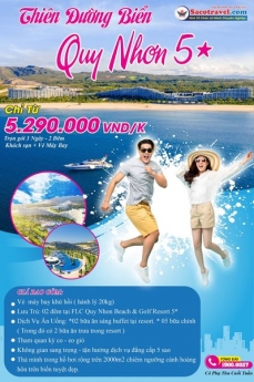 Tour Quy Nhơn 5 Sao 3 Ngày 2 Đêm