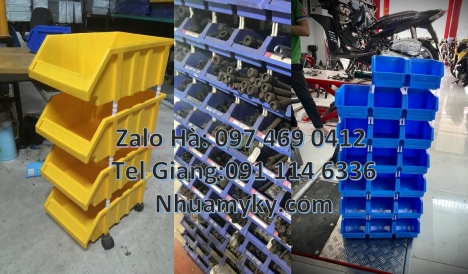 Địa chỉ bán kệ đựng ốc vít, kệ đựng phụ tùng tại xưởng sửa chữa xe máy Khay nhựa nhỏ, Kệ nh