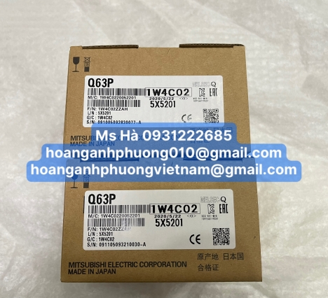PLC mitsubishi Q63P Bộ nguồn chính hãng