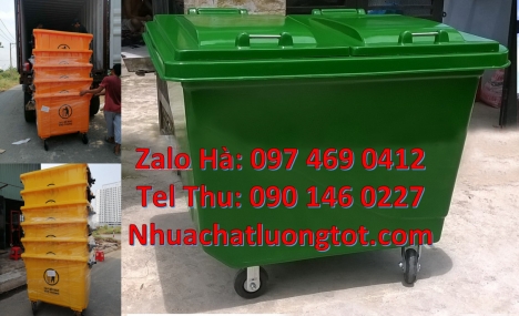 xe chở rác 1000l, bán sỉ xe rác 1000l Xe chở rác 660 lít, xe chở rác 1000 lít, Xe gom rác 1000 lít,