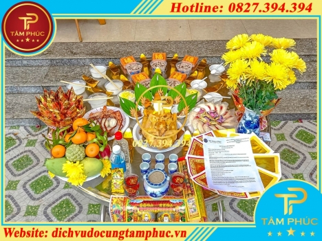 Đặt mâm cúng động thổ - khởi công trọn gói tại Cần Thơ