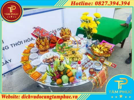 Đặt mâm cúng động thổ - khởi công trọn gói tại Cần Thơ