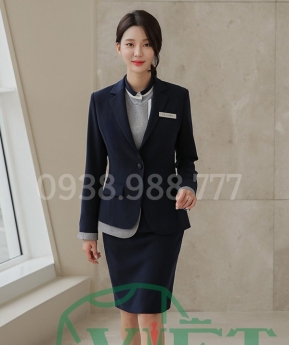 Mẫu áo vest đồng phục thời trang cho nàng văn phòng hiện đại