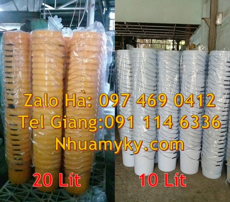 thùng nhựa 3,8 lít, Vỏ thùng 5 lít quai nhựa, Vỏ thùng 5 lít quai sắt. Thùng đựng sơn nư