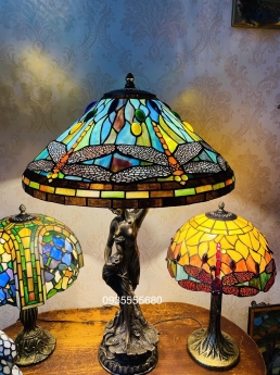 Giao lưu đèn tiffany chân đồng cô gái hàng Mỹ