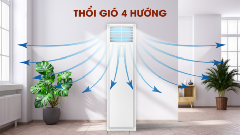 Tận hưởng bầu không khí mát lạnh tức thì chỉ trong 3 phút với Máy lạnh tủ đứng GREE