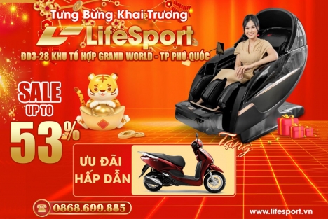 LIFESPORT - ưu đãi tưng bừng - mừng khai trương - khuyến mãi khủng - quà tặng lớn - Gọi 0868.699.885