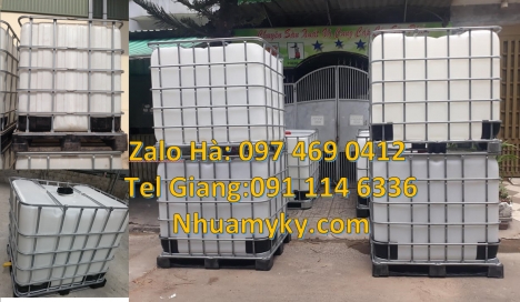 Tank 1000 lít giá sỉ, Thùng nhựa 1000l, Tank giá rẻ, sỉ lẻ bồn ibc 1000 lít, bồn ibc 1 khối màu trắn
