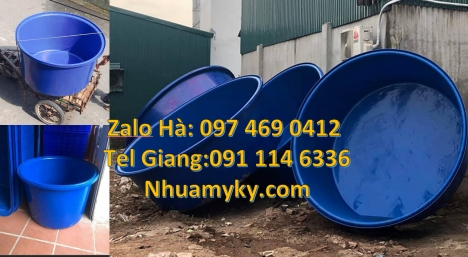 Thùng nhựa 500 lít, thùng nhựa xanh vuông, Thùng nhựa tròn 3000L  1100L nuôi hải sản, Thùng nhựa