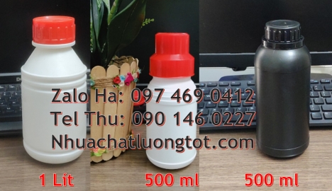 Sỉ lẻ chai hdpe 1l, Chai giá rẻ, Chai 1l miệng nhỏ, Chai 1 lít tròn đựng trà sữa, Kích thước chai nh