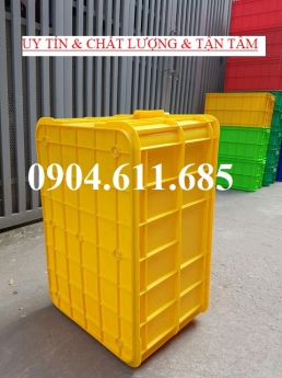 Thùng nhựa đặc có nắp, thùng nhựa đặc nguyên sinh