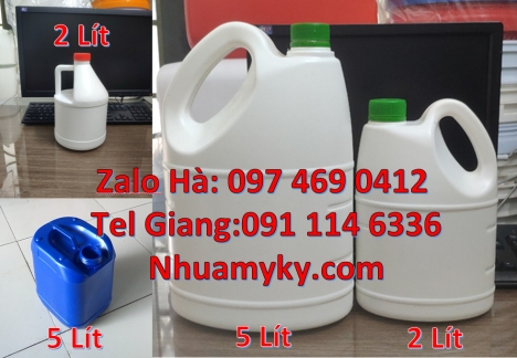 Can đựng bột giặt, Can 0.5l vuông trắng đục, Can nhựa 5 lít đựng tinh dầu. Can 10l đựng cồn, can