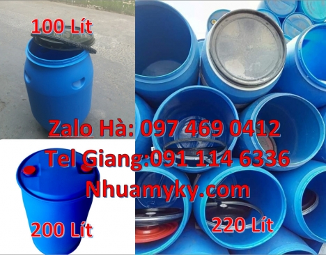 Thùng tròn, Thùng nhựa tròn 2000 lít, thùng chữ nhật 1100 lít, thùng vuông 200 lít, Thùng