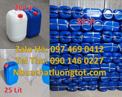 Can 30l vuông xanh can 25l vuông, can 20l giá rẻ, can 25l giá rẻ, Can hdpe 20l vuông, Can vuông 25l