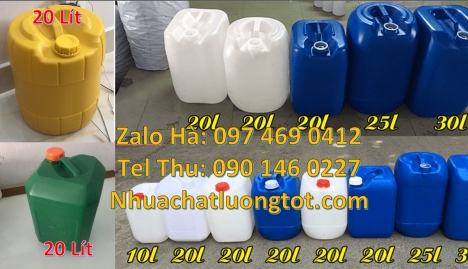 Can 30l vuông xanh can 25l vuông, can 20l giá rẻ, can 25l giá rẻ, Can hdpe 20l vuông, Can vuông 25l
