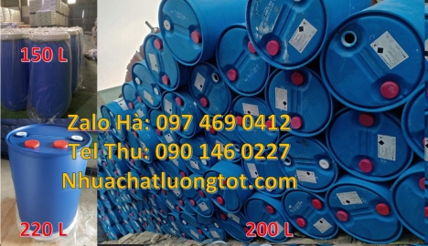 Phuy nhựa 220 lít nắp kín, Phuy nhựa 150 lít nắp mở Phuy nhựa đựng hóa chất, Thùng phuy nhựa 120 lí