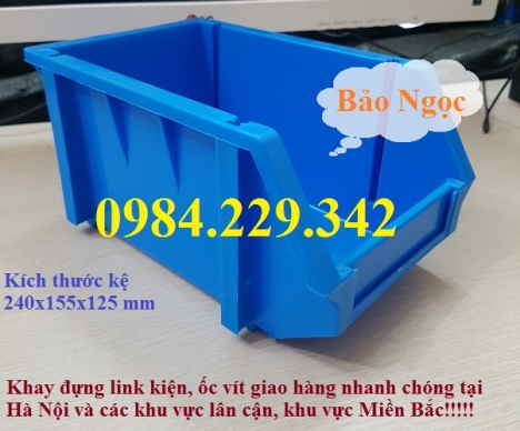 Khay link kiện A6, kệ dụng cụ, kệ đựng ốc vít, thùng nhựa đặc A6