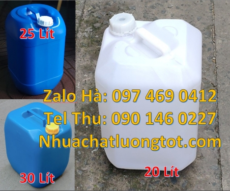 Can 30l vuông xanh can 25l vuông, can 20l giá rẻ, can 25l giá rẻ, Can hdpe 20l vuông, Can vuông 25l