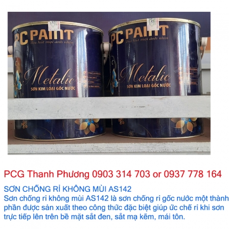 Sơn chống rỉ không mùi AS 142-bảo vệ tăng tuổi thọ bề mặt vật liệu