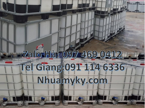 bồn ibc, Bồn nhựa, bồn đựng hóa chất 1000 lít, Thùng nhựa trắng dung tích lớn, Tank, bồn ibc, thùng