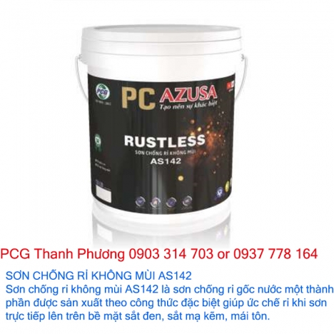 Sơn chống rỉ không mùi AS 142-bảo vệ tăng tuổi thọ bề mặt vật liệu