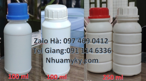 Chai nhựa 500 ml đựng nông dược, Chai 100ml màu trong, Chai 50ml đựng giấm, chai xịt khử trùng 1l, C