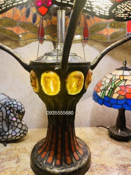 Giao lưu đèn tiffany họa tiết chuồn hai thân