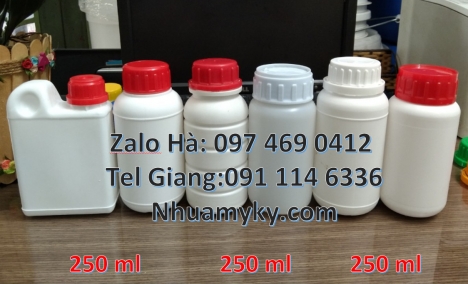 Chai nhựa 500 ml đựng nông dược, Chai 100ml màu trong, Chai 50ml đựng giấm, chai xịt khử trùng 1l, C