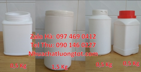 Bán sỉ hũ 0.5kg, Nơi bán hũ 1kg, Hũ 0.5kg hdpe Hũ 1kg vặn, Hũ giá rẻ, Hũ nhựa hdpe 500gr đựng hóa c