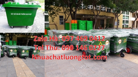 Mua xe thu gom rác 660l 1000l ở đâu có giá tốt nhất Xe thu gom rác 660 lít 3 bánh hơi, Xe thu gom r