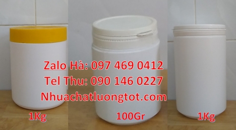 Bán sỉ hũ 0.5kg, Nơi bán hũ 1kg, Hũ 0.5kg hdpe Hũ 1kg vặn, Hũ giá rẻ, Hũ nhựa hdpe 500gr đựng hóa c