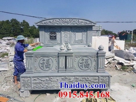 55 mẫu mộ đá đôi đẹp cao cấp