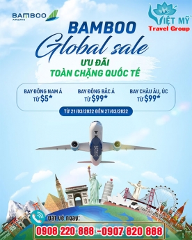 Bamboo Airways ưu đãi bay toàn quốc tế chỉ từ 5 USD