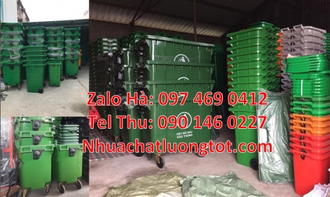 Mua xe thu gom rác 660l 1000l ở đâu có giá tốt nhất Xe thu gom rác 660 lít 3 bánh hơi, Xe thu gom r