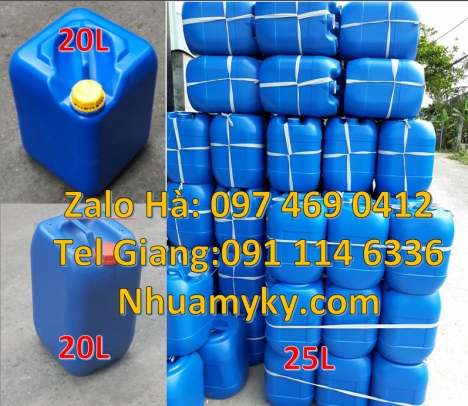 can nhựa 4l vòi nhấn, can 1l vuông, can dày 25 lít đựng axit, Can đựng hóa chất, Can nhựa 20 lít đựn
