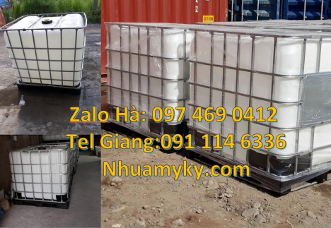bồn nhựa vuông dung tích lớn, thùng nhựa ibc 1000l, Tank nhựa 1000L giá sỉ, bồn nhựa ibc, nơi bán Bồ