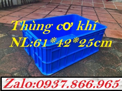 Sóng nhựa HS 017, khay nhựa cơ khí, thùng nhựa chuyên dùng trong nhà máy sản xuất cơ khí