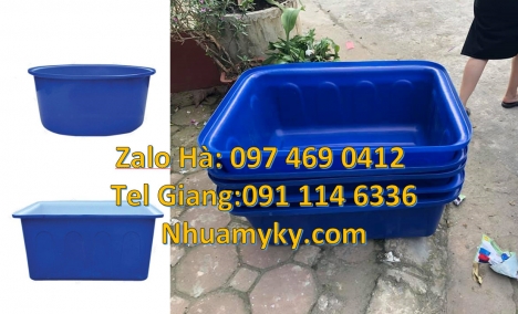 thùng tròn, thùng nuôi cá 500l, thùng nhựa tròn, thùng nhựa chữ nhật 1000 lít, bồn nhựa 1000l, Thùng