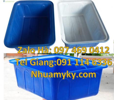 thùng tròn, thùng nuôi cá 500l, thùng nhựa tròn, thùng nhựa chữ nhật 1000 lít, bồn nhựa 1000l, Thùng