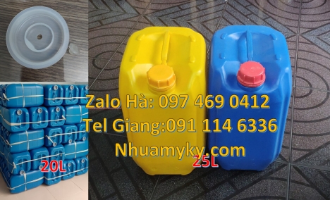 can nhựa 4l vòi nhấn, can 1l vuông, can dày 25 lít đựng axit, Can đựng hóa chất, Can nhựa 20 lít đựn