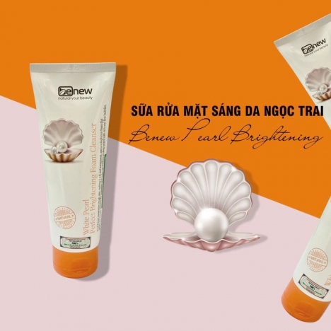 Sữa rửa mặt sáng da Ngọc Trai - Benew Pearl Brightening 160ml