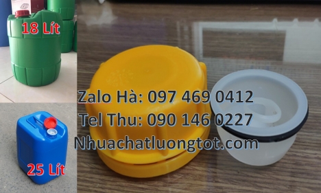 Can nhựa, Can nhựa 30 lít dẹp đựng hóa chất can nhựa 4l vòi nhấn, can 1l vuông, can dày 25 lít đựng