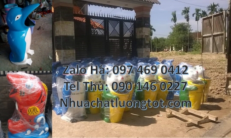 Thùng rác thú composite, Sọt rác con voi, sọt rác cá heo, Thùng rác chuột mickey. Thùng rác hìn