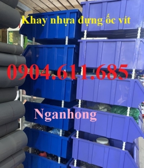 Khay nhựa đựng ốc vít vát đầu, xếp chồng tầng,  tủ đựng phụ tùng