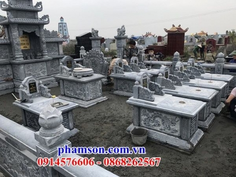 133+ Mộ đá không mái ninh bình - mẫu mộ gia đình đẹp